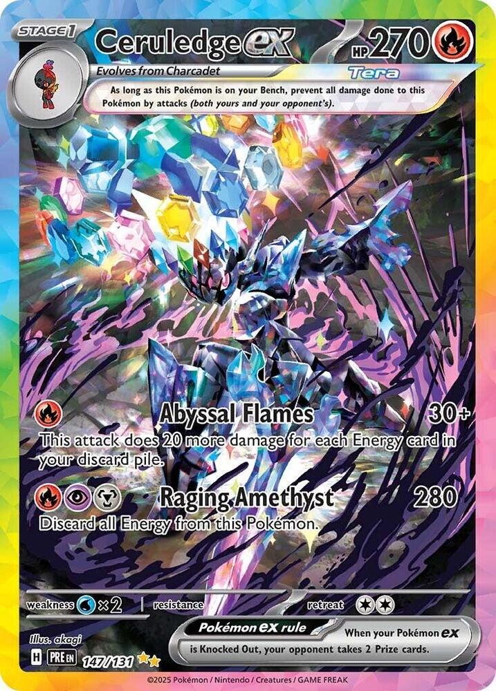 Ceruledge ex (147/131) [Scarlet & Violet: Prismatic Evolutions] | Fandemonia Ltd