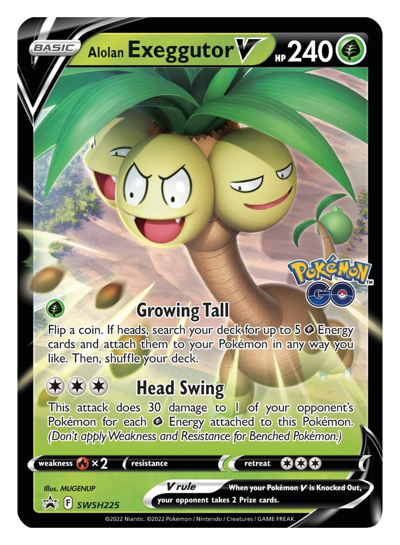 Alolan Exeggutor V (SWSH225) [Sword & Shield: Black Star Promos] | Fandemonia Ltd