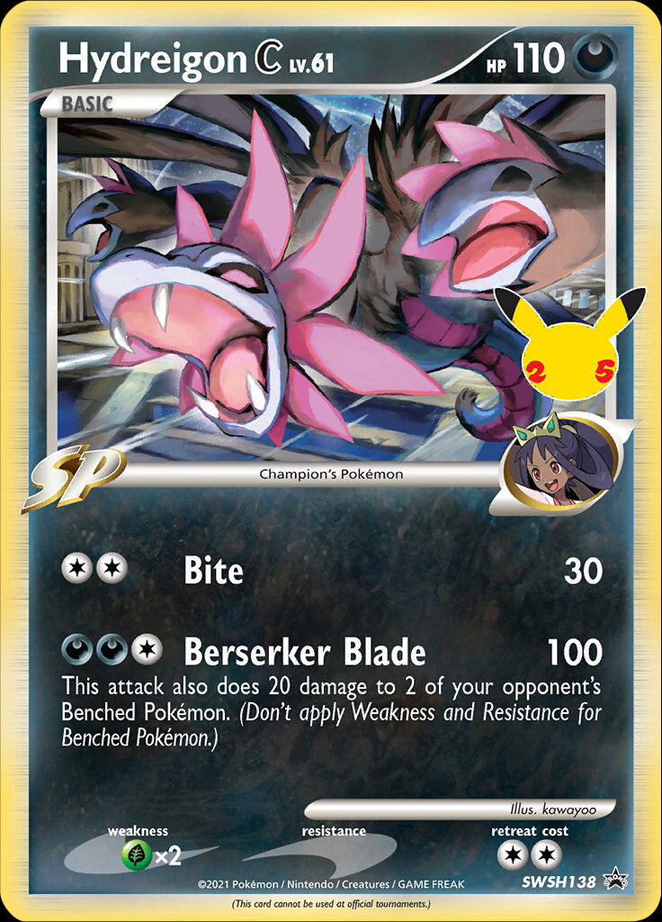 Hydreigon C (SWSH138) (Jumbo Card) [Sword & Shield: Black Star Promos] | Fandemonia Ltd