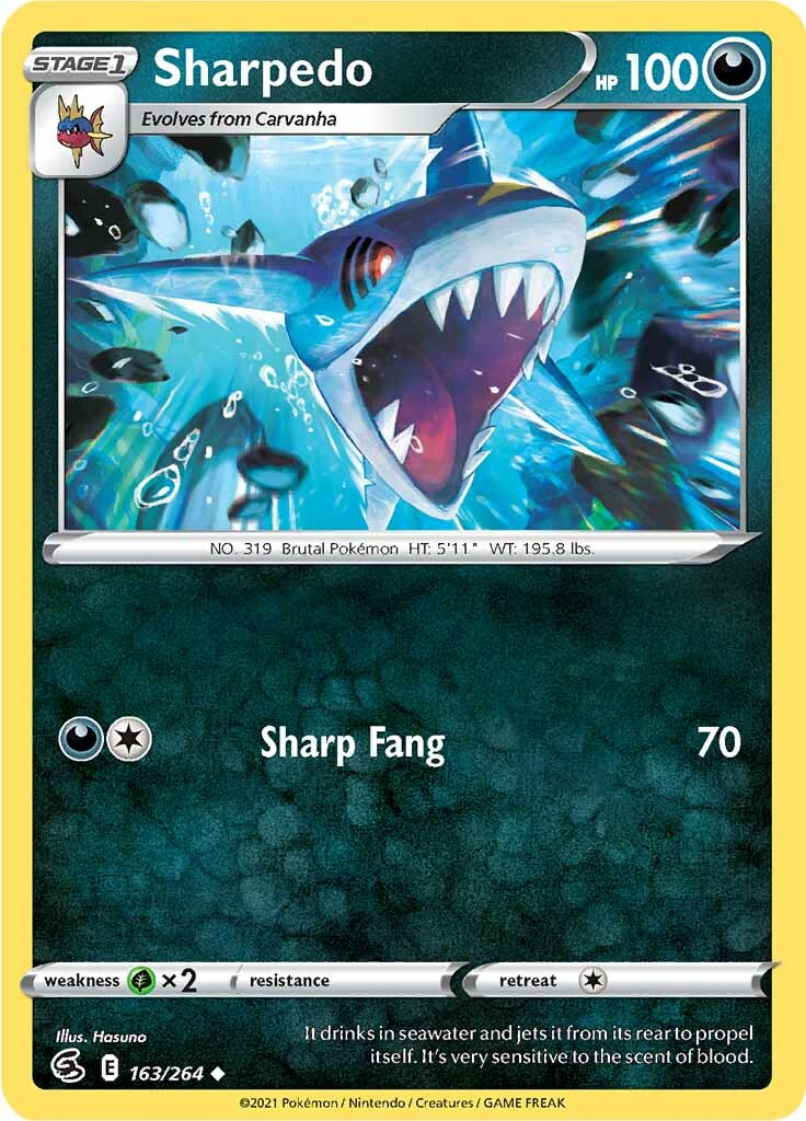 Sharpedo (163/264) [Sword & Shield: Fusion Strike] | Fandemonia Ltd