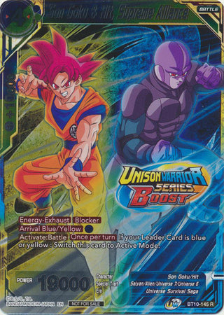 Son Goku & Hit, Supreme Alliance (Event Pack 08) (Alternate Foil) (BT10-145) [Tournament Promotion Cards] | Fandemonia Ltd