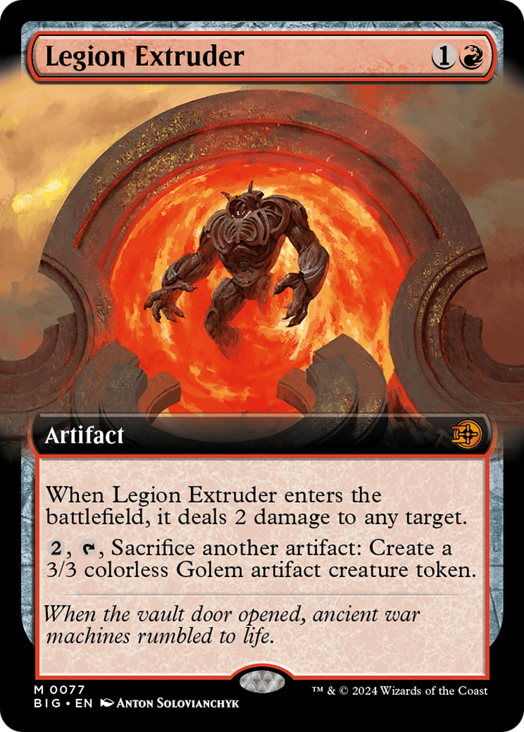 Legion Extruder (Extended Art) [Outlaws of Thunder Junction: The Big Score] | Fandemonia Ltd