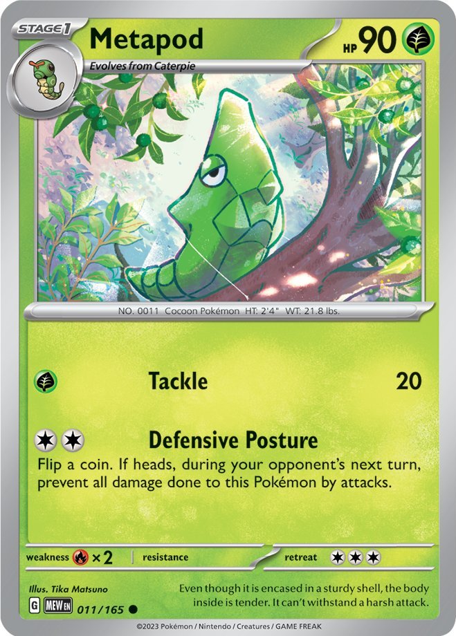 Metapod (011/165) [Scarlet & Violet 151] | Fandemonia Ltd