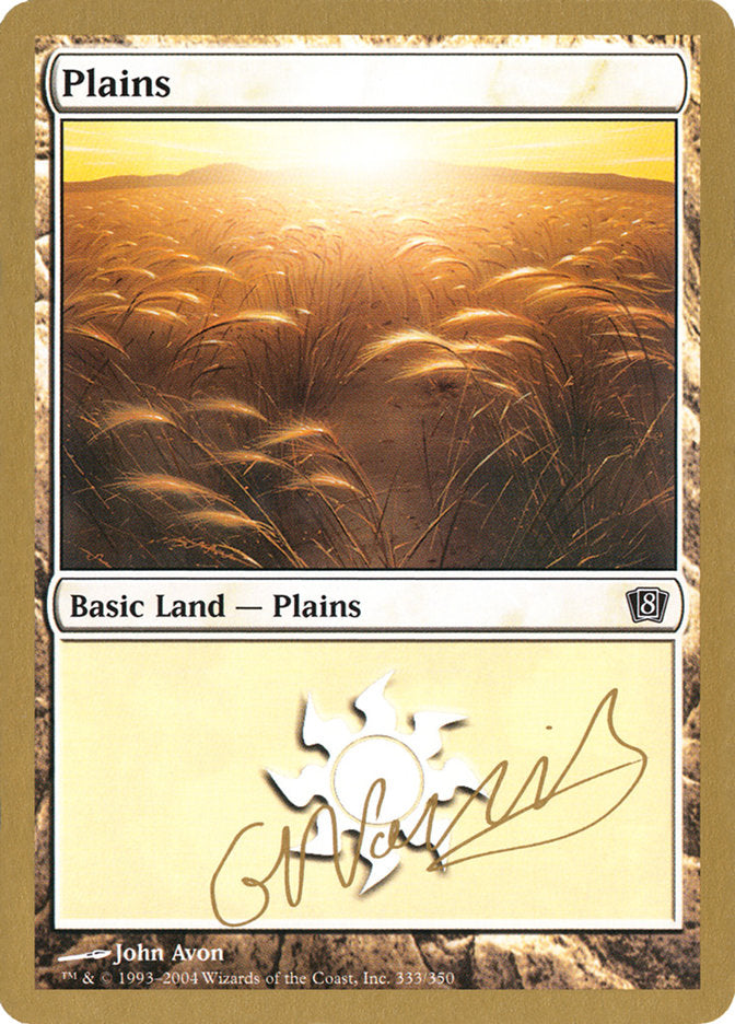 Plains (gn333) (Gabriel Nassif) [World Championship Decks 2004] | Fandemonia Ltd