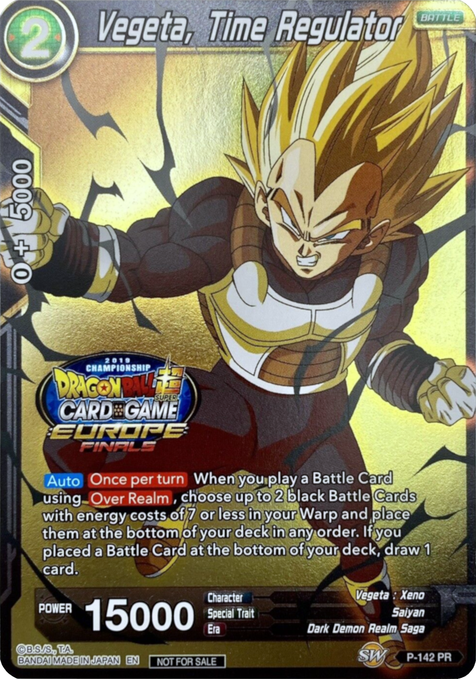 Vegeta, Time Regulator (Championship Final 2019) [Europe] (P-142) [Tournament Promotion Cards] | Fandemonia Ltd