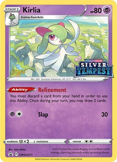 Kirlia (SWSH271) (Prerelease) (Staff) [Sword & Shield: Black Star Promos] | Fandemonia Ltd