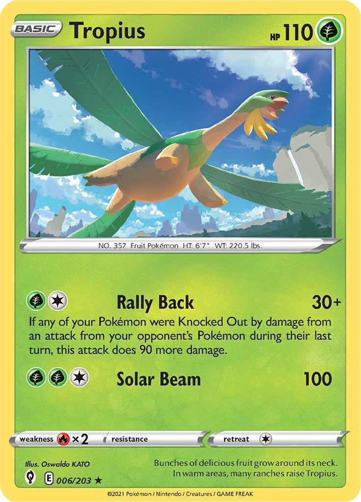 Tropius (006/203) [Sword & Shield: Evolving Skies] | Fandemonia Ltd