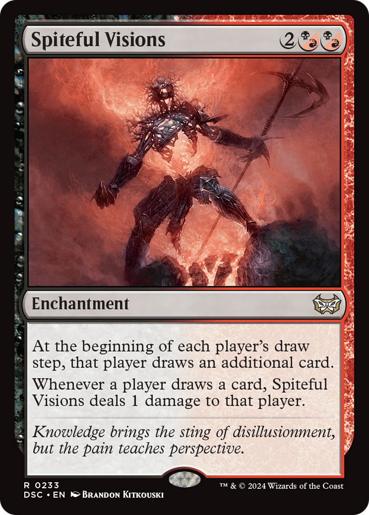 Spiteful Visions [Duskmourn: House of Horror Commander] | Fandemonia Ltd