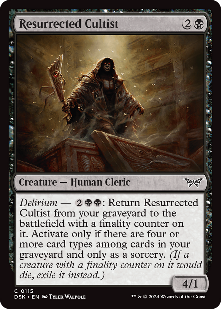 Resurrected Cultist [Duskmourn: House of Horror] | Fandemonia Ltd