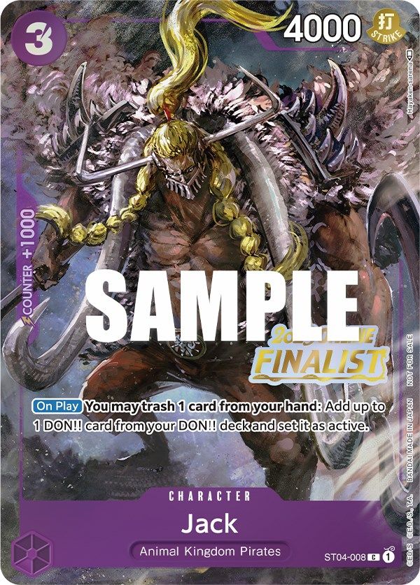 Jack (Online Regional 2023) [Finalist] [One Piece Promotion Cards] | Fandemonia Ltd