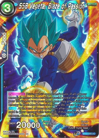 SSB Vegeta, Blaze of Passion (BT10-040) [Rise of the Unison Warrior 2nd Edition] | Fandemonia Ltd