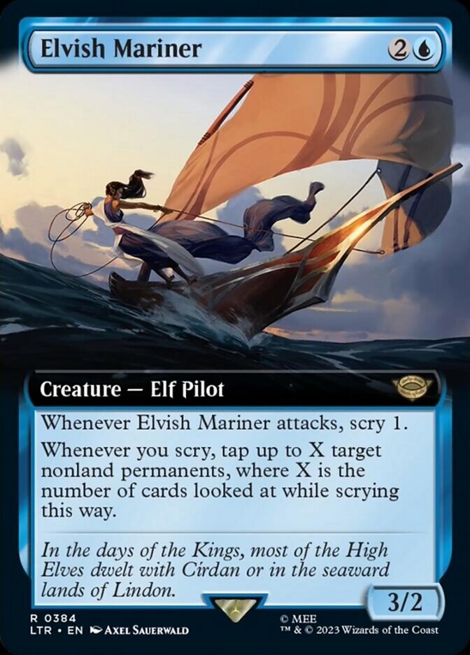 Elvish Mariner (Extended Art) [The Lord of the Rings: Tales of Middle-Earth] | Fandemonia Ltd