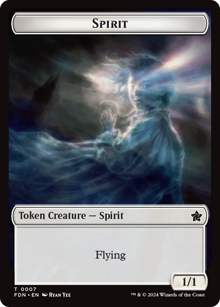 Spirit // Cat (0001) Doubled-Sided Token [Foundations Tokens] | Fandemonia Ltd