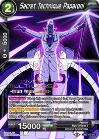 Secret Technique Paparoni (Divine Multiverse Draft Tournament) (DB2-140) [Tournament Promotion Cards] | Fandemonia Ltd