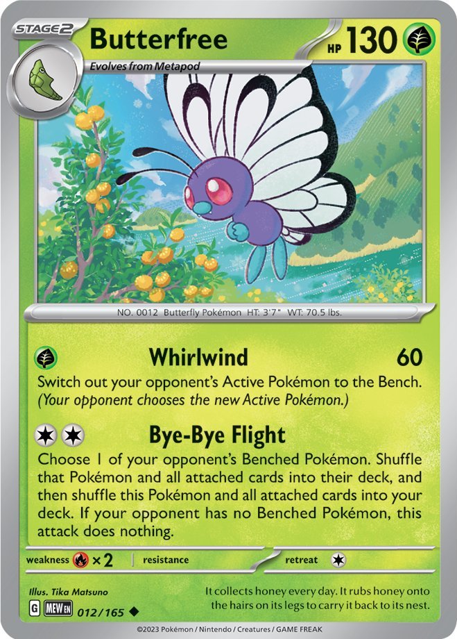 Butterfree (012/165) [Scarlet & Violet 151] | Fandemonia Ltd