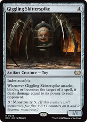 Giggling Skitterspike (Extended Art) [Duskmourn: House of Horror Commander] | Fandemonia Ltd