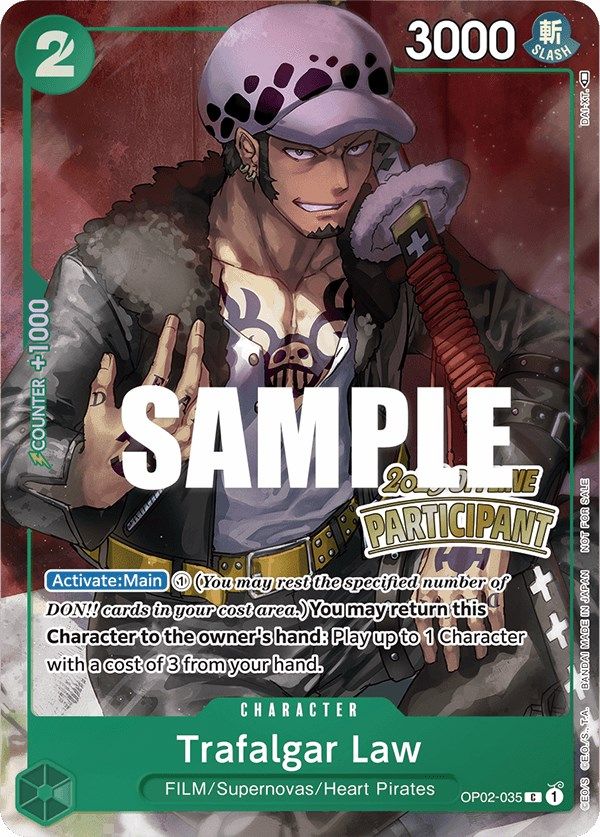 Trafalgar Law (Offline Regional 2023) [Participant] [One Piece Promotion Cards] | Fandemonia Ltd