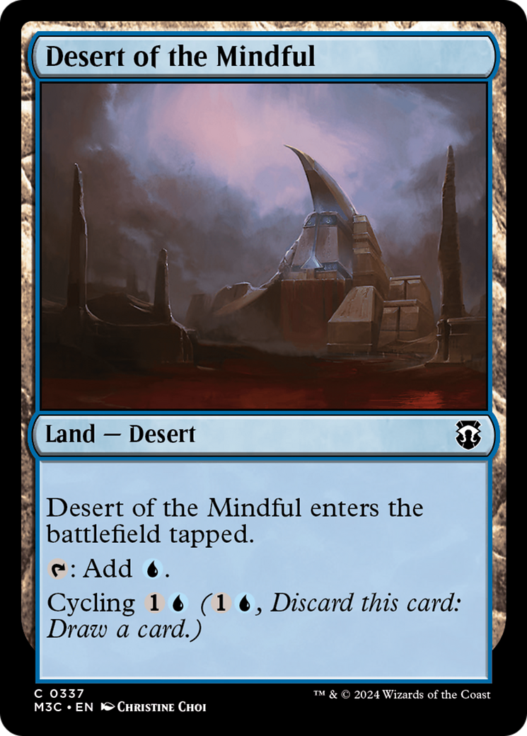 Desert of the Mindful (Ripple Foil) [Modern Horizons 3 Commander] | Fandemonia Ltd