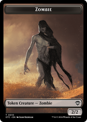 Zombie // Ox Warrior Double-Sided Token [Outlaws of Thunder Junction Commander Tokens] | Fandemonia Ltd