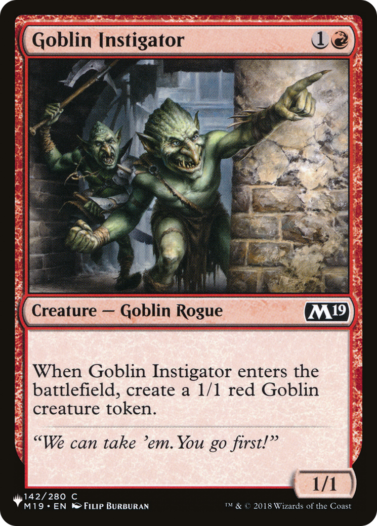 Goblin Instigator [The List] | Fandemonia Ltd