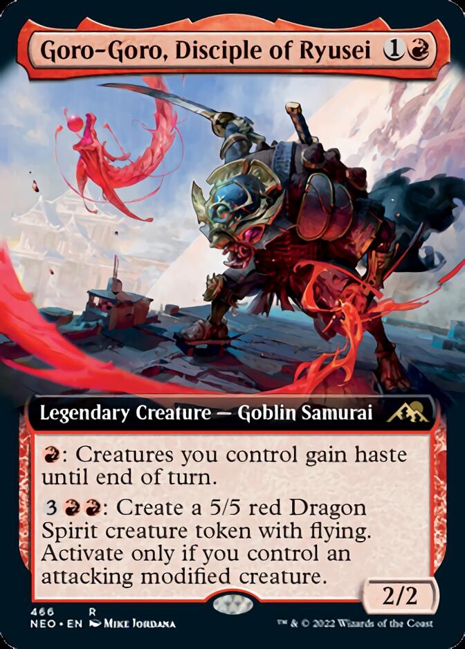 Goro-Goro, Disciple of Ryusei (Extended Art) [Kamigawa: Neon Dynasty] | Fandemonia Ltd