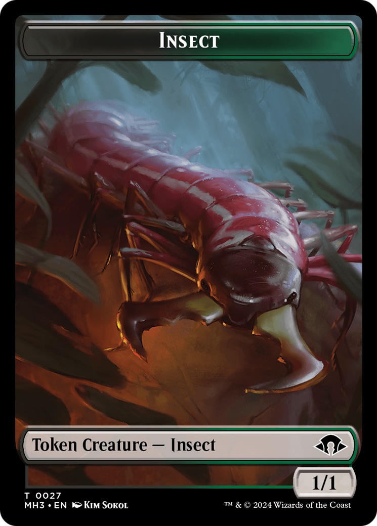 Eldrazi Spawn // Insect (0027) Double-Sided Token [Modern Horizons 3 Tokens] | Fandemonia Ltd