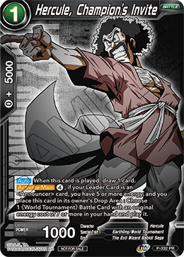 Hercule, Champion's Invite (P-332) [Tournament Promotion Cards] | Fandemonia Ltd