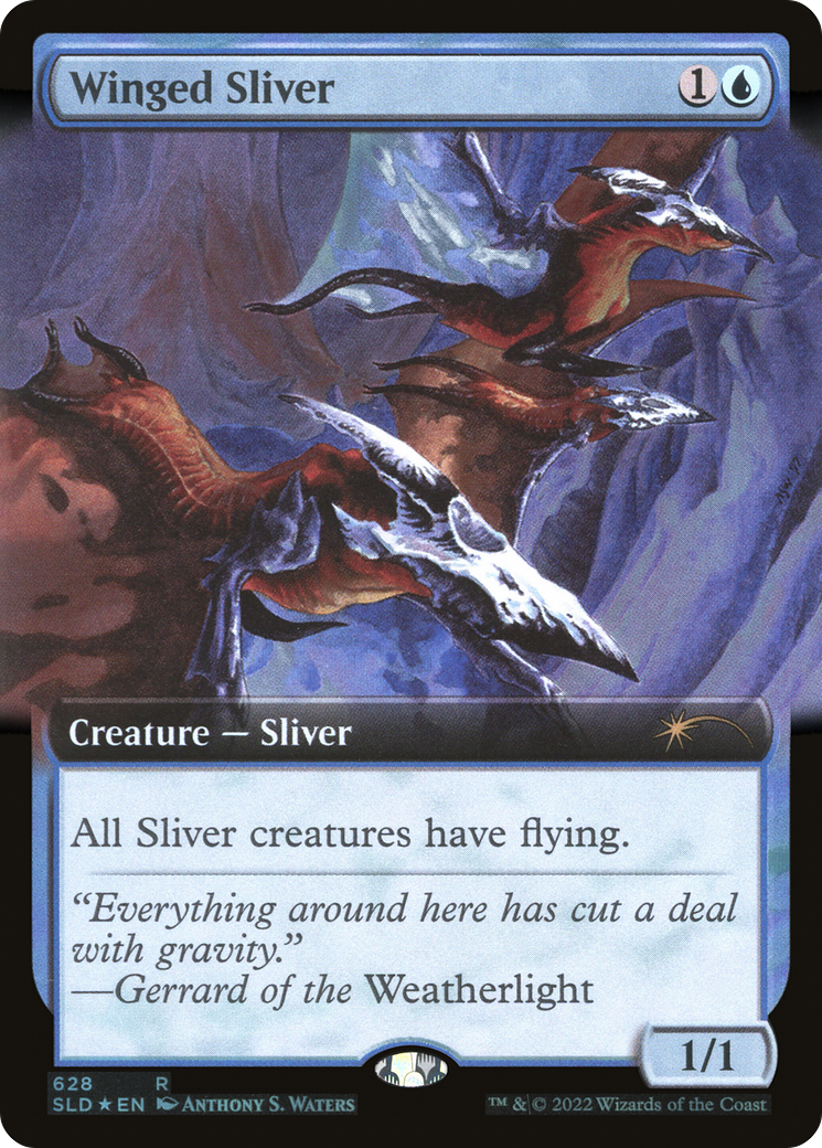 Winged Sliver (Extended Art) [Secret Lair Drop Promos] | Fandemonia Ltd