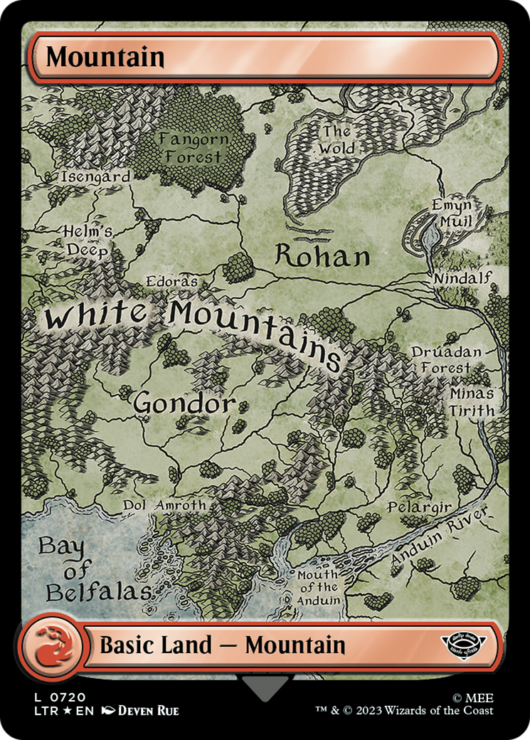 Mountain (720) (Surge Foil) [The Lord of the Rings: Tales of Middle-Earth] | Fandemonia Ltd