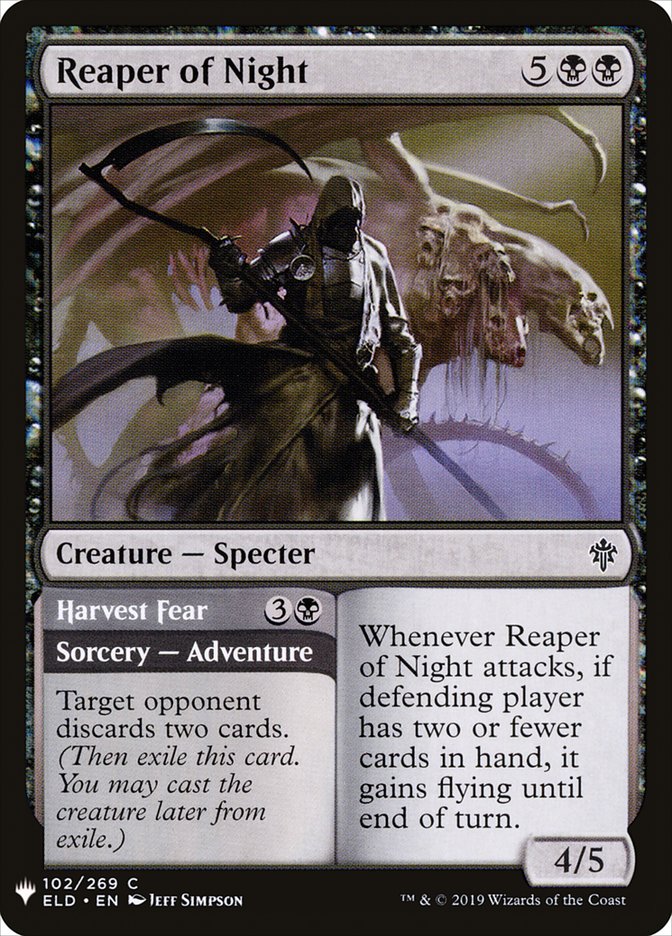 Reaper of Night // Harvest Fear [Mystery Booster] | Fandemonia Ltd