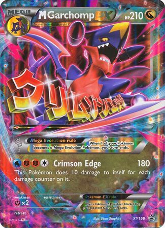 M Garchomp EX (XY168) (Jumbo Card) [XY: Black Star Promos] | Fandemonia Ltd