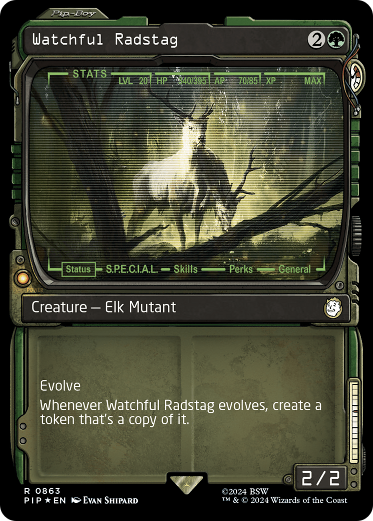 Watchful Radstag (Showcase) (Surge Foil) [Fallout] | Fandemonia Ltd