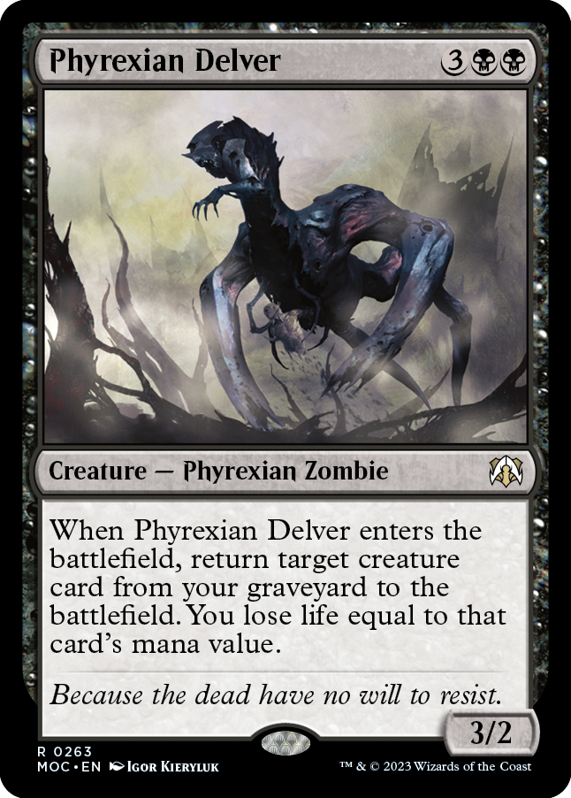 Phyrexian Delver [March of the Machine Commander] | Fandemonia Ltd