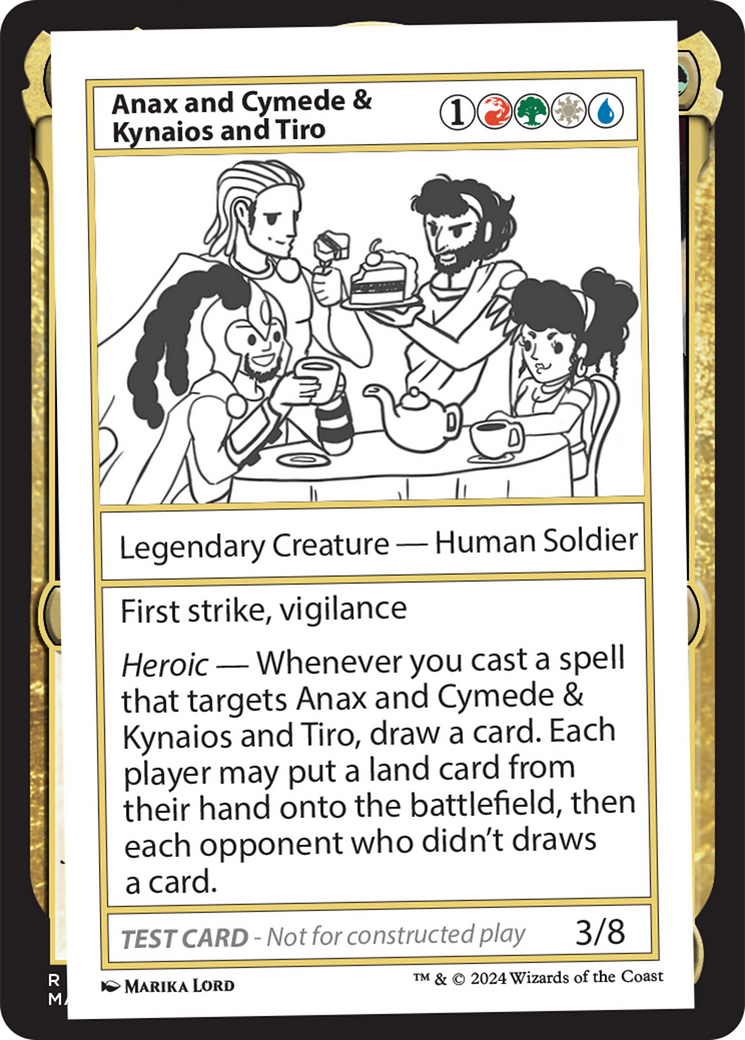 Anax and Cymede & Kynaios and Tiro [Mystery Booster 2 Playtest Cards] | Fandemonia Ltd