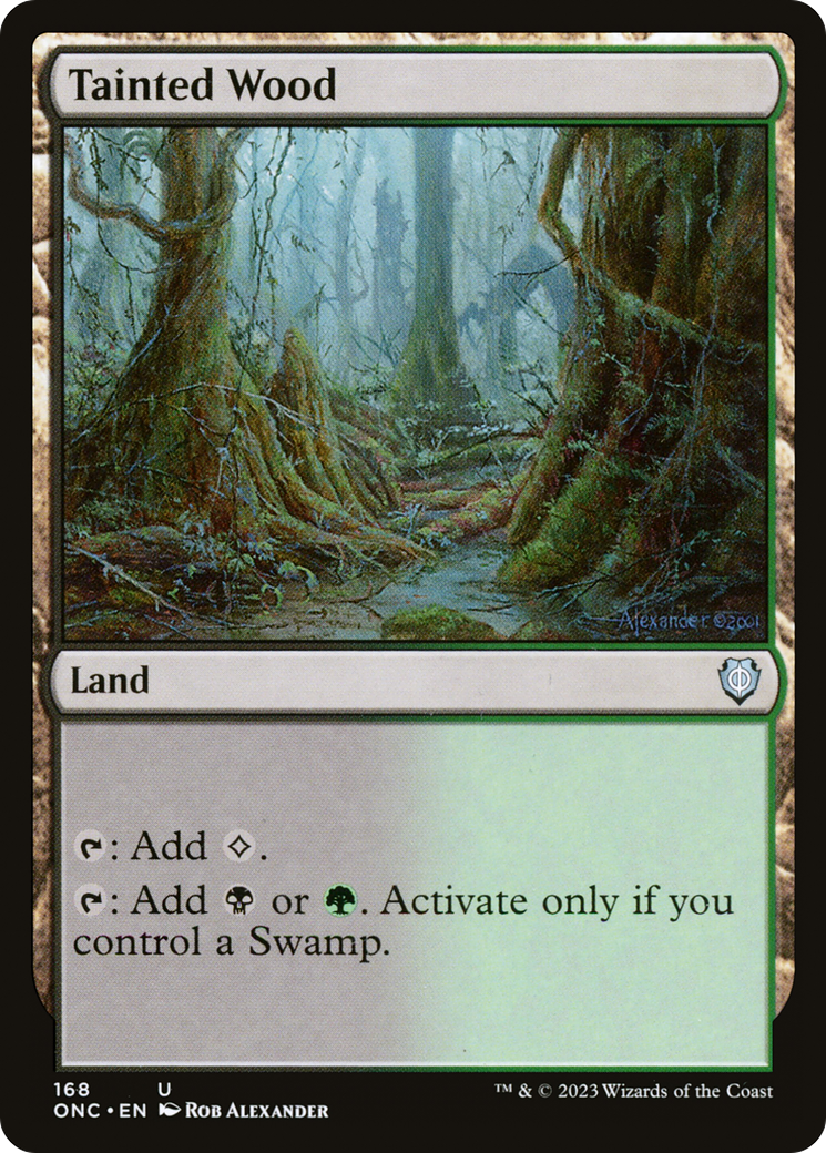 Tainted Wood [Phyrexia: All Will Be One Commander] | Fandemonia Ltd