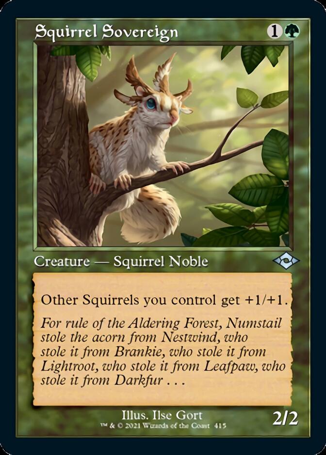 Squirrel Sovereign (Retro Foil Etched) [Modern Horizons 2] | Fandemonia Ltd