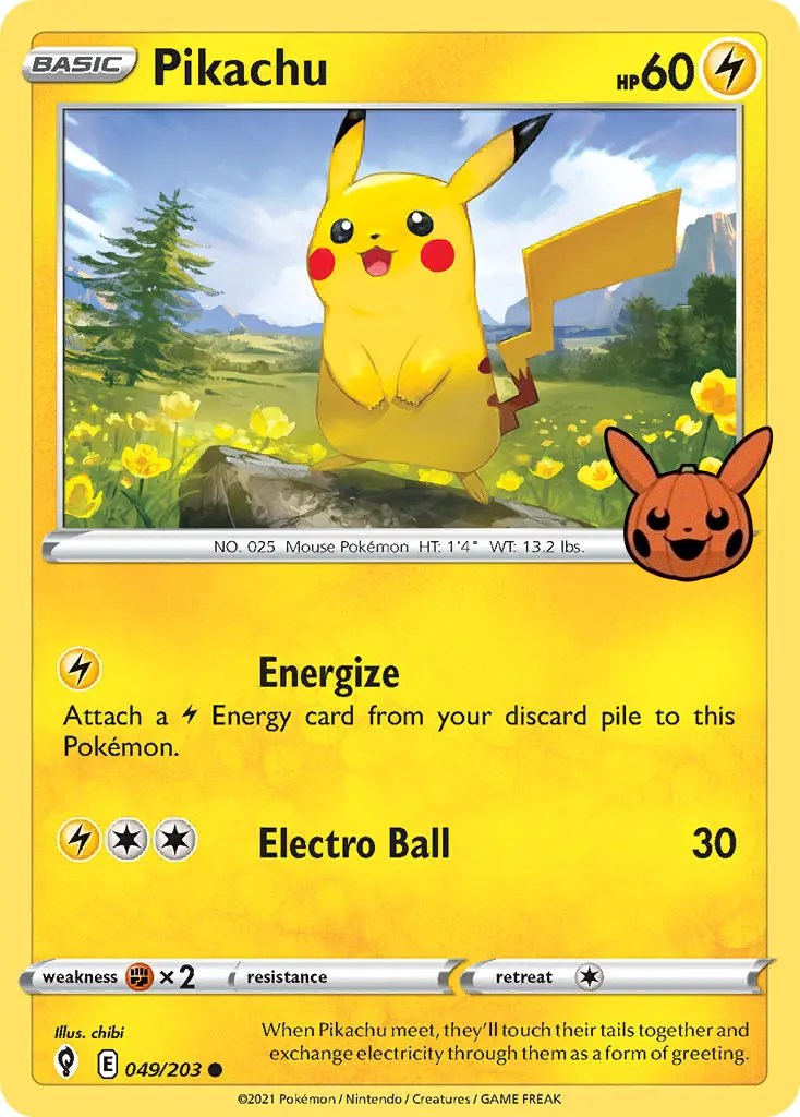 Pikachu (049/203) [Trick or Trade] | Fandemonia Ltd