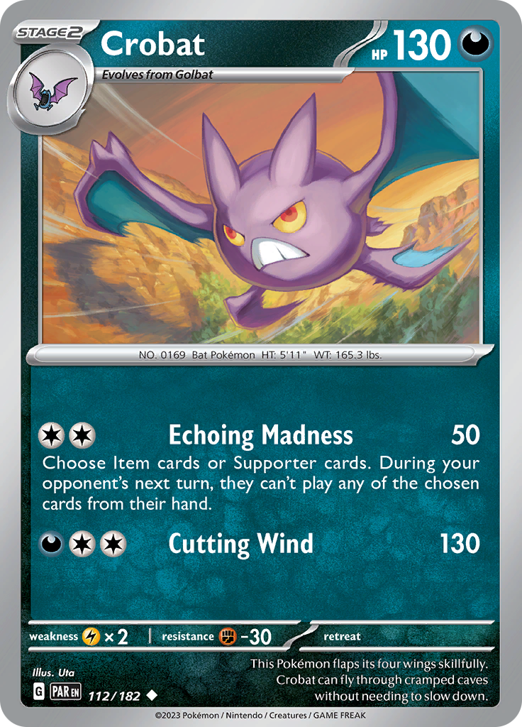 Crobat (112/182) [Scarlet & Violet: Paradox Rift] | Fandemonia Ltd