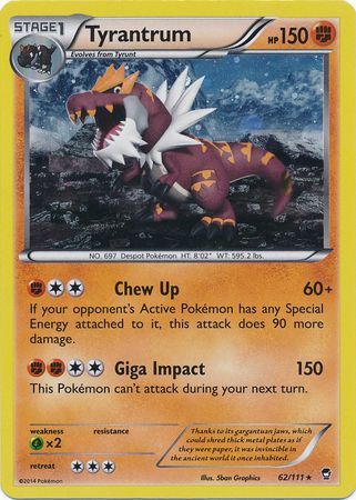 Tyrantrum (62/111) (Cosmos Holo) [XY: Furious Fists] | Fandemonia Ltd