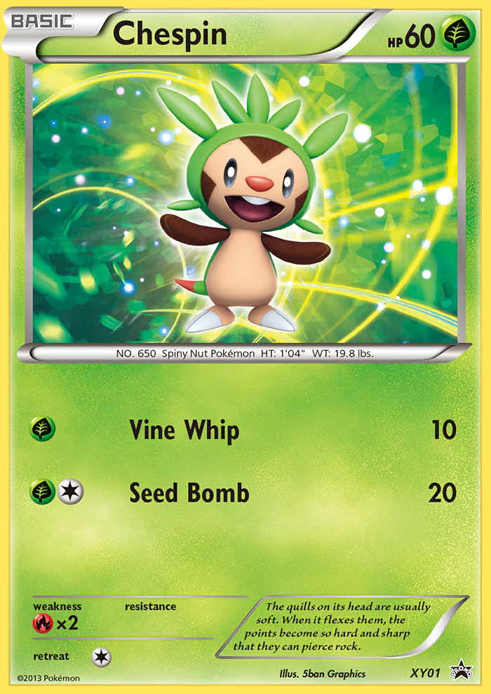 Chespin (XY01) [XY: Black Star Promos] | Fandemonia Ltd