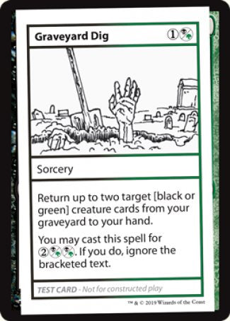 Graveyard Dig (2021 Edition) [Mystery Booster Playtest Cards] | Fandemonia Ltd