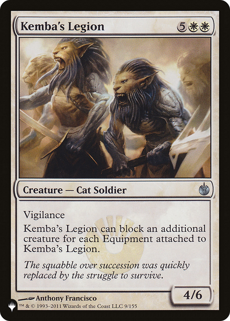 Kemba's Legion [The List] | Fandemonia Ltd