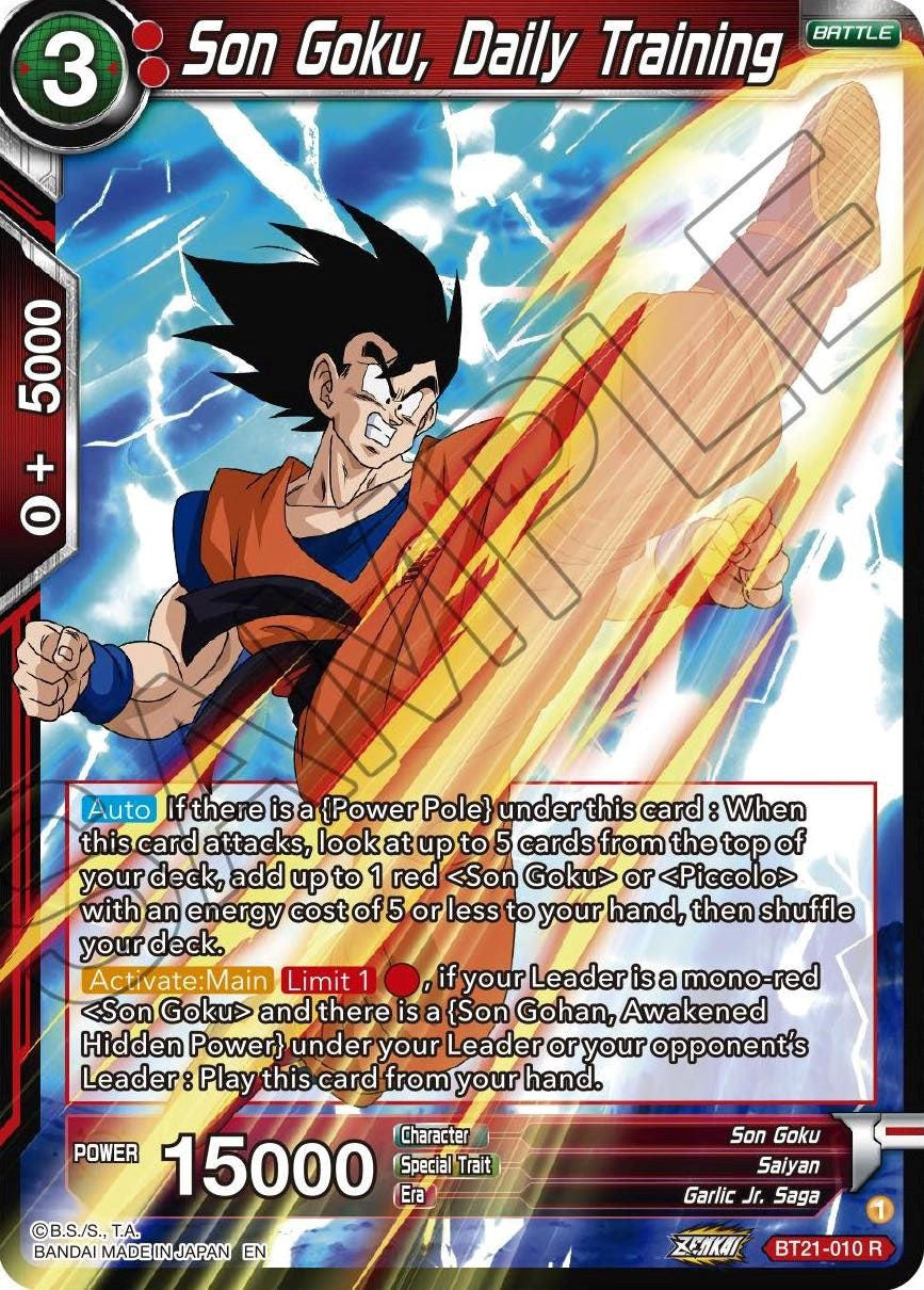 Son Goku, Daily Training (BT21-010) [Wild Resurgence] | Fandemonia Ltd