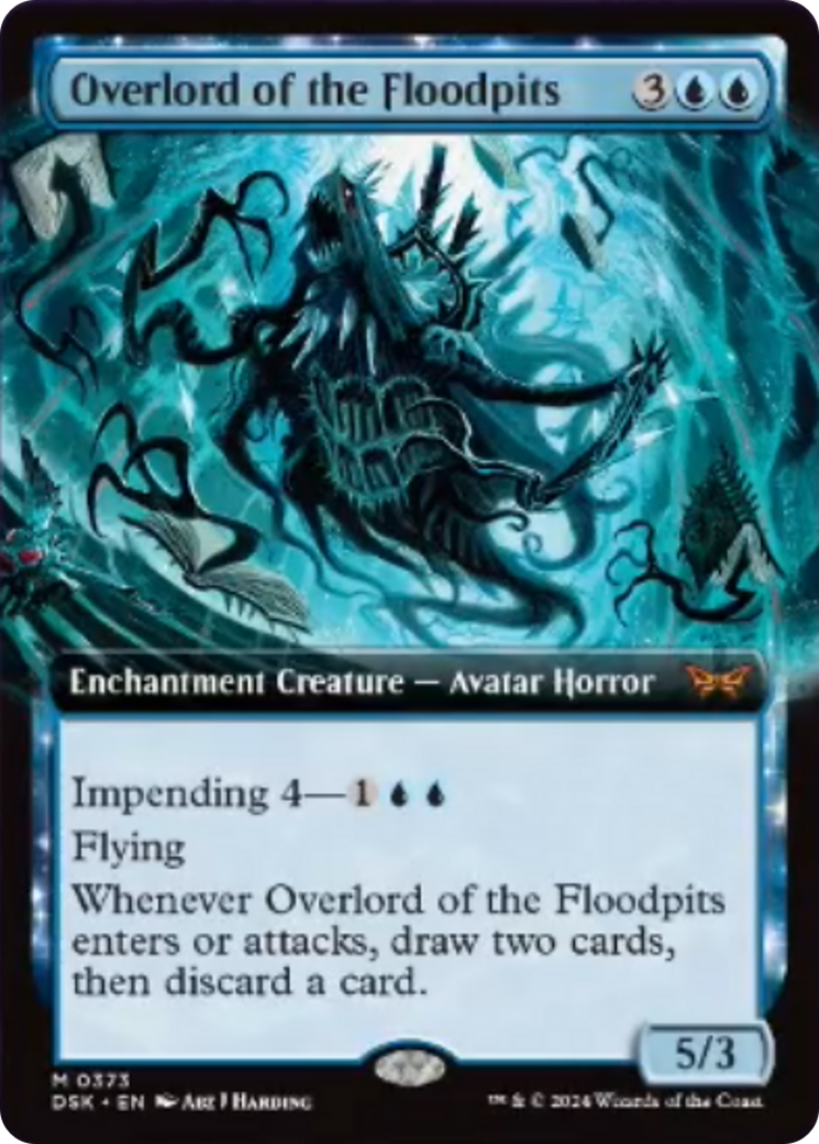 Overlord of the Floodpits (Extended Art) [Duskmourn: House of Horror] | Fandemonia Ltd