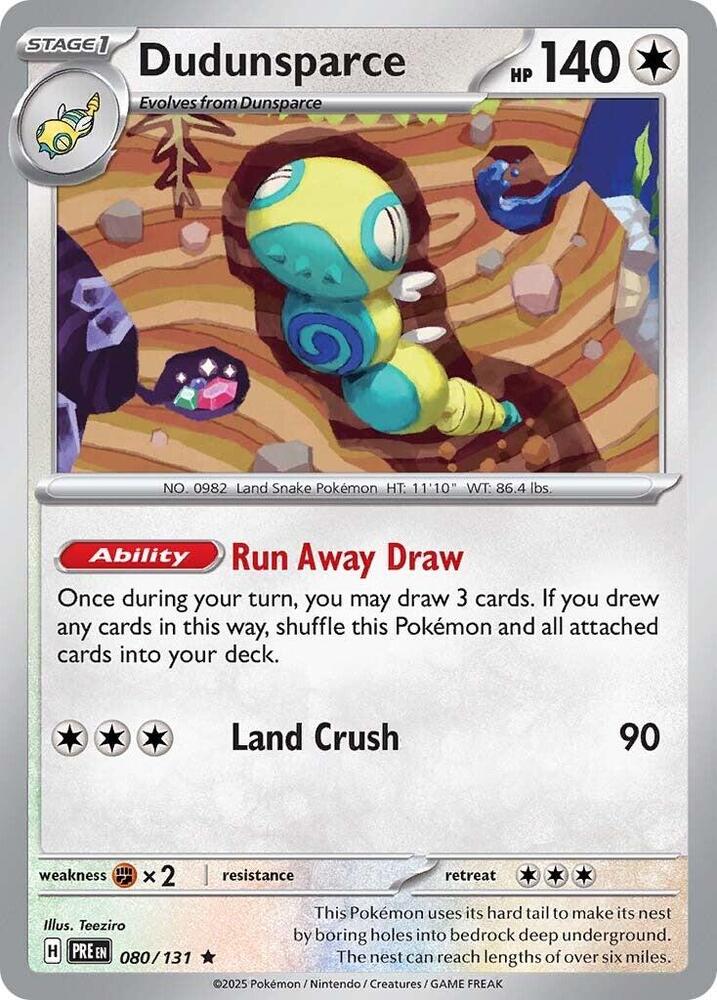 Dudunsparce (080/131) [Scarlet & Violet: Prismatic Evolutions] | Fandemonia Ltd