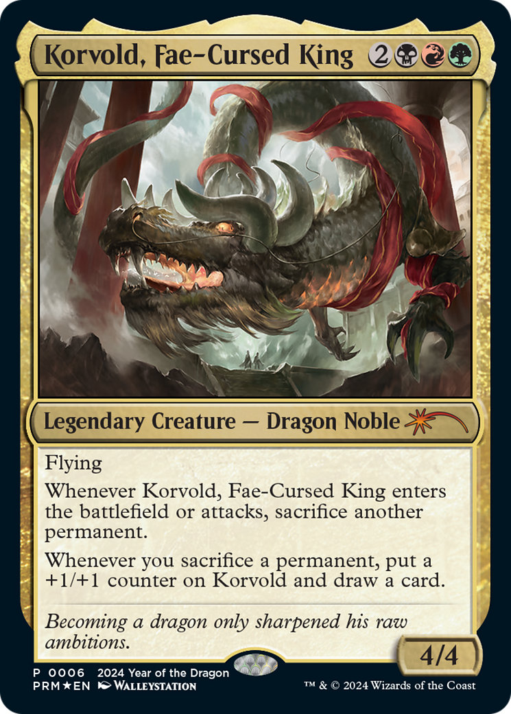 Korvold, Fae-Cursed King (Year of the Dragon 2024) [Standard Showdown Promos] | Fandemonia Ltd