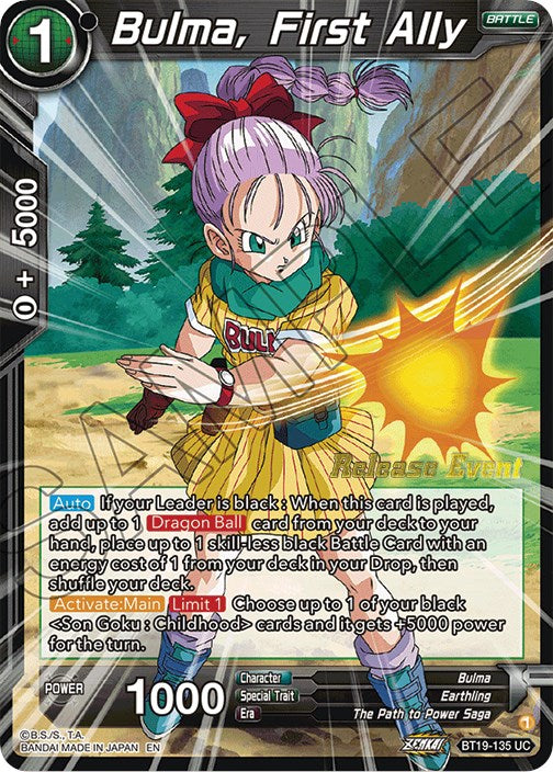 Bulma, First Ally (Fighter's Ambition Holiday Pack) (BT19-135) [Tournament Promotion Cards] | Fandemonia Ltd