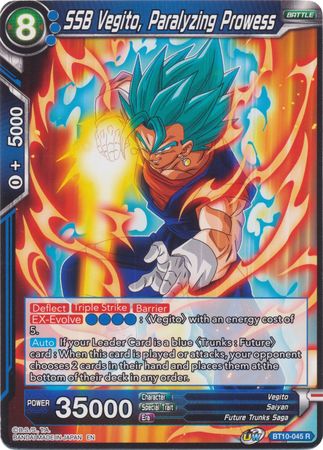 SSB Vegito, Paralyzing Prowess (BT10-045) [Rise of the Unison Warrior 2nd Edition] | Fandemonia Ltd