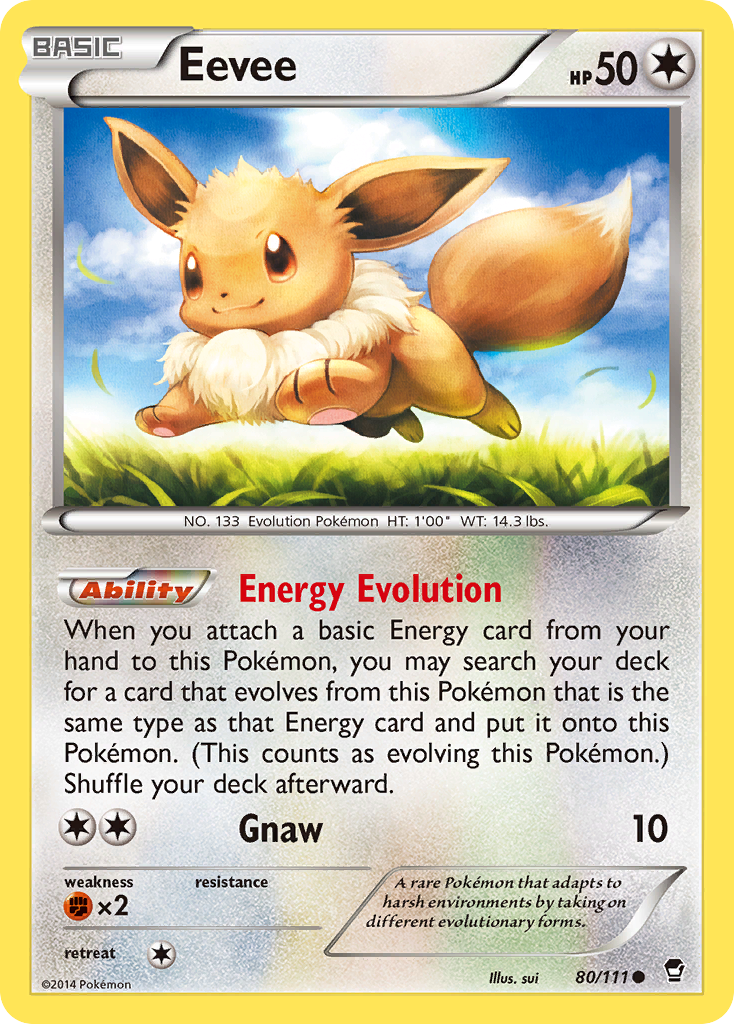 Eevee (80/111) [XY: Furious Fists] | Fandemonia Ltd