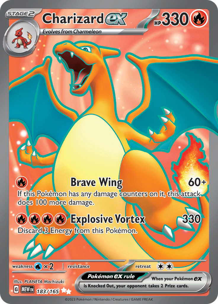 Charizard ex (183/165) [Scarlet & Violet: 151] | Fandemonia Ltd